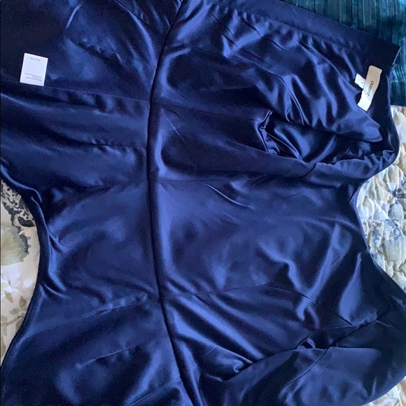 Navy Blue peplum blouse - Picture 5 of 9